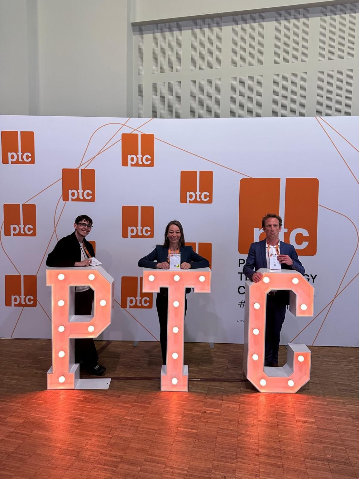 Hugo, Lena and Julien at PTC Berlin 2026