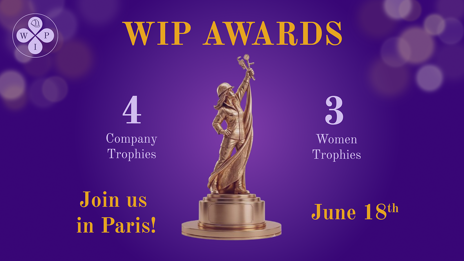 WIP AWARDS billeterie ouverte